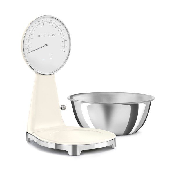 Cântar de bucătărie crem din plastic digital – SMEG-image-3