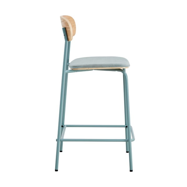 Scaune de bar albastre/în culoare naturală 2 buc. (înălțime șezut 66 cm) Adriana – Marckeric-image-4