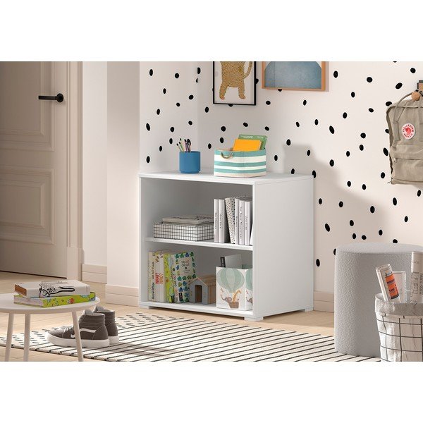 Bibliotecă de copii albă 68x62x43 cm Sam – Vipack-image-1