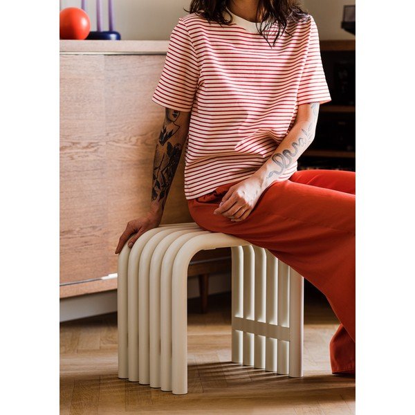 Scaun de grădină bej din metal Nokk – noo.ma-image-3