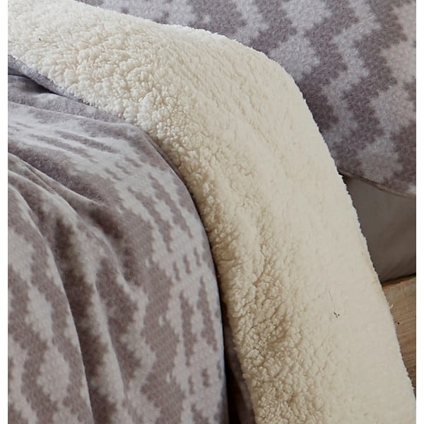 Lenjerie de pat din fleece gri 200x200 cm Alpine - Catherine Lansfield-image-3