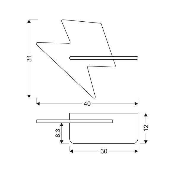 Corp de iluminat pentru copii galben Lightning – Candellux Lighting-image-3