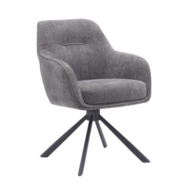 Set de scaune de sufragerie gri 2 buc. tapițat Avola – Unique Furniture