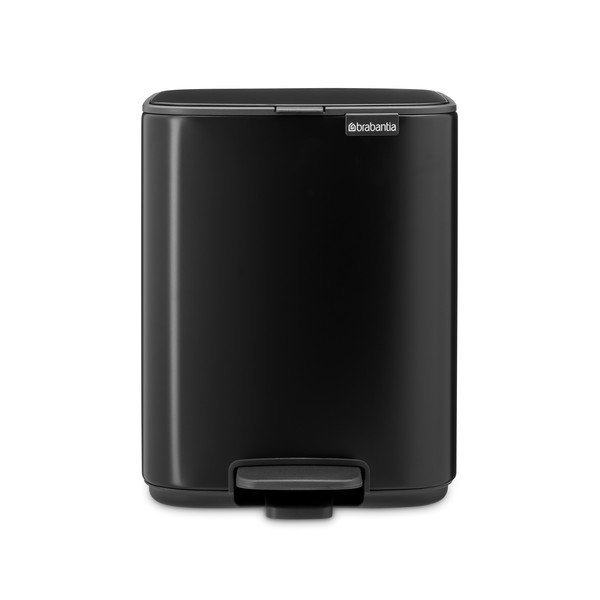Coș de gunoi negru mat cu pedală din oțel 7 l Bo – Brabantia-image-4