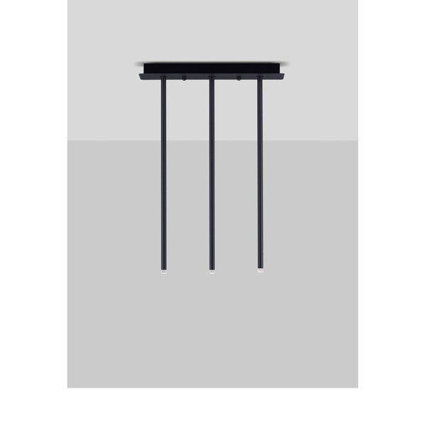Plafonieră negru-mat LED cu structură flexibilă din aluminiu 10x45 cm Stilvi – Nova Luce-image-4
