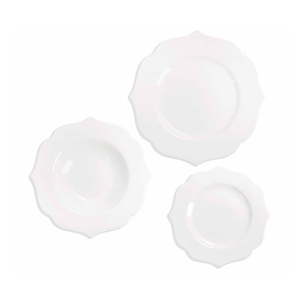Serviciu de masă 18 buc. new bone china pentru 6 persoane Queen – Brandani