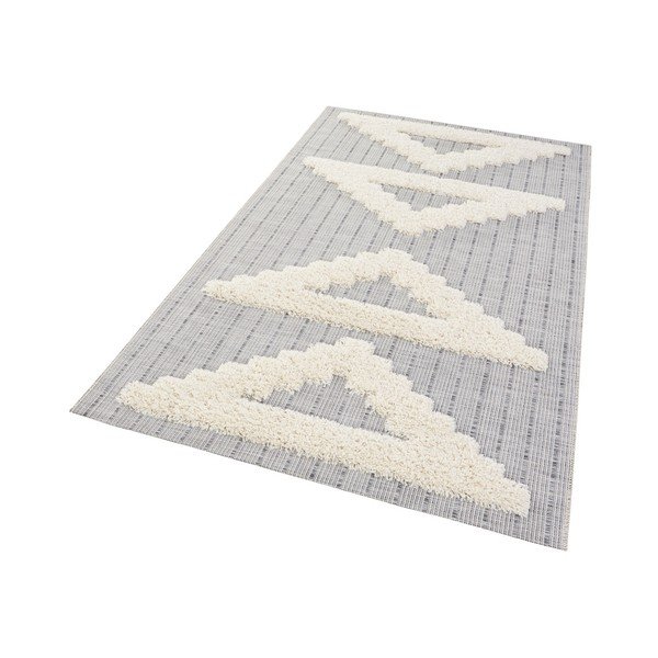 Covor Mint Rugs Handira Triangles, 170 x 115 cm, gri-image-1