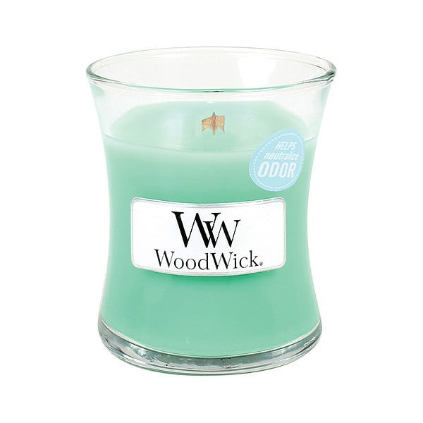 Lumânare parfumată WoodWick Rainy Evening, aromă răcoritoare, 20 de ore