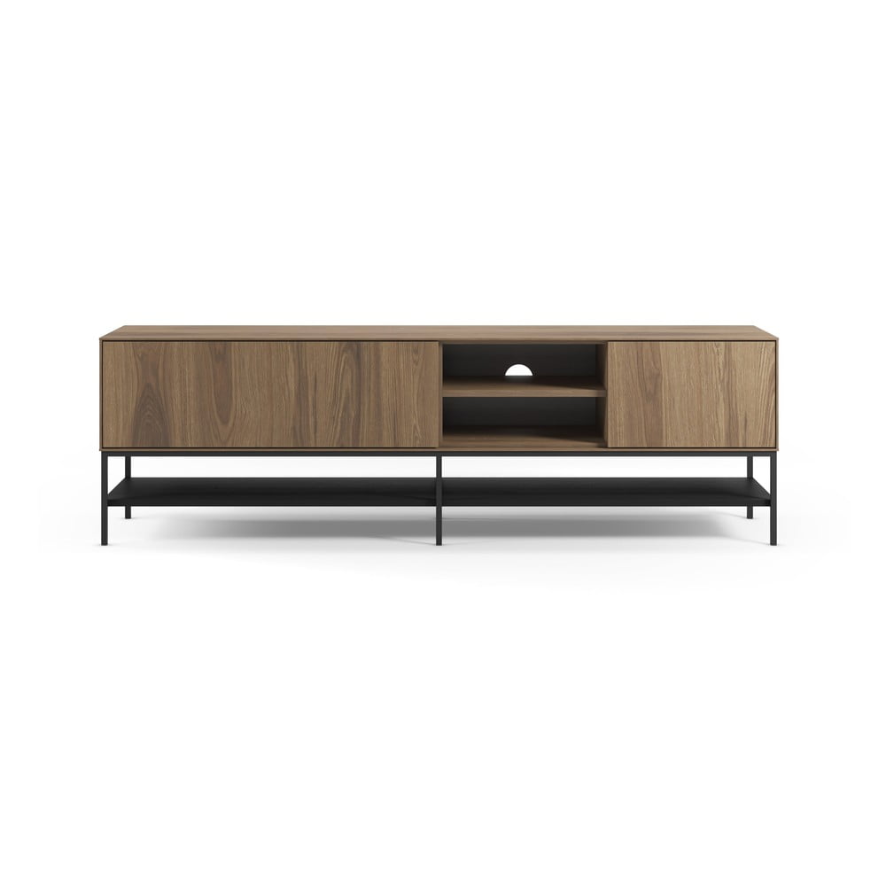 Comodă TV în culoare naturală cu aspect de lemn de stejar 180x55x35 cm Amira – Marckeric