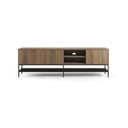 Comodă TV în culoare naturală cu aspect de lemn de stejar 180x55x35 cm Amira – Marckeric