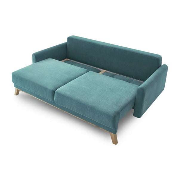 Canapea extensibilă Bobochic Paris Balio, turcoaz-image-3