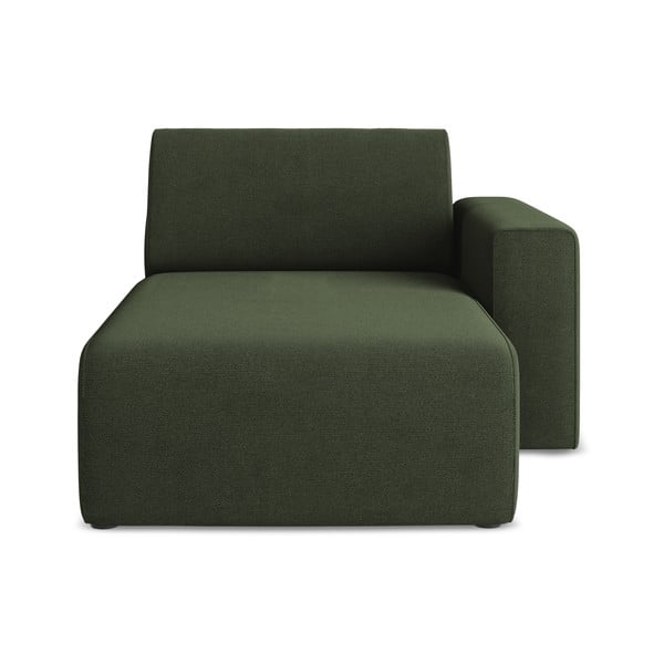 Modul pentru canapea modulară verde (cu colț pe partea dreaptă) Kalea – Makamii