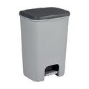Coș de gunoi gri cu pedală din plastic 40 l Essentials – Curver