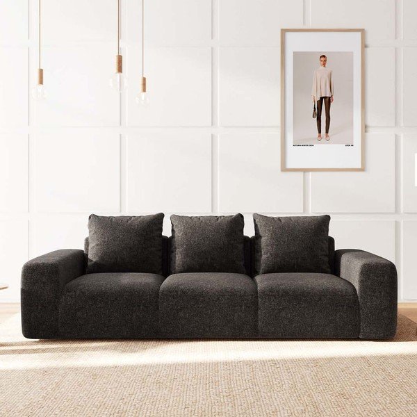 Canapea gri antracit 287 cm Monce – Rodier-image-1