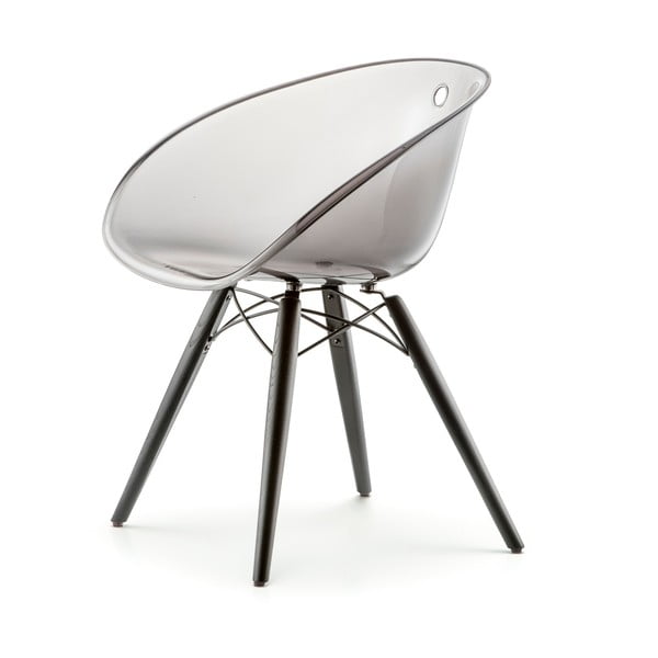 Scaun Pedrali Gliss Wood, gri transparent-image-1
