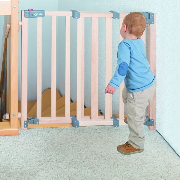 Poartă de siguranță în culoare naturală din lemn masiv de fag – Roba-image-2