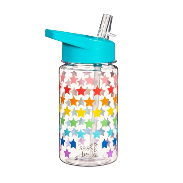 Sticlă pentru copii 400 ml Rainbow Stars - Sass & Belle