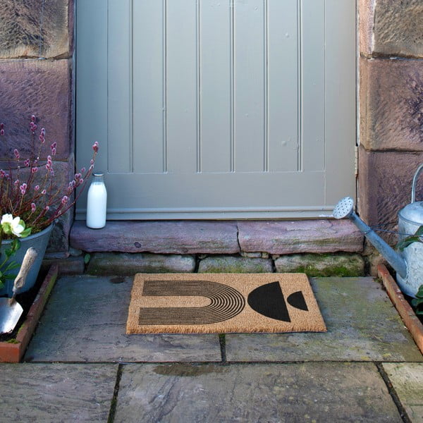 Covoraș de intrare din fibre de nucă de cocos 40x60 cm Half Moon – Artsy Doormats-image-4