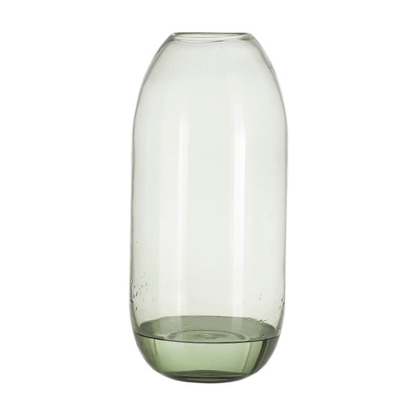 Vază din sticlă A Simple Mess Hedge, înălțime 38 cm, verde