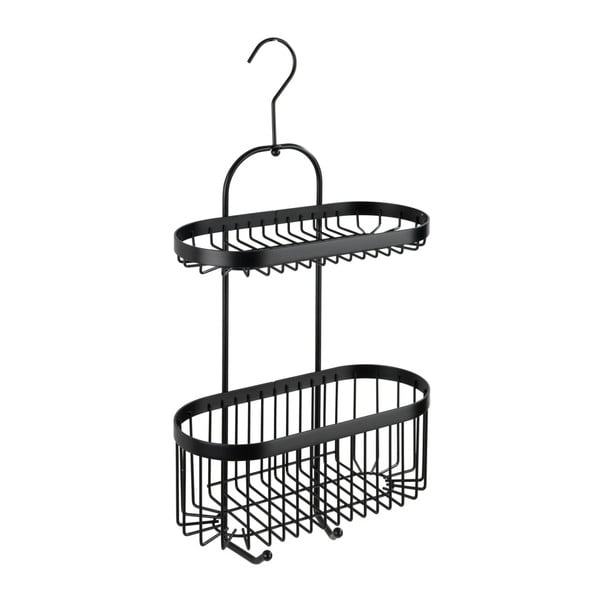 Coș suspendat Wenko Classic Plus 2 Tier Caddy, negru-image-1