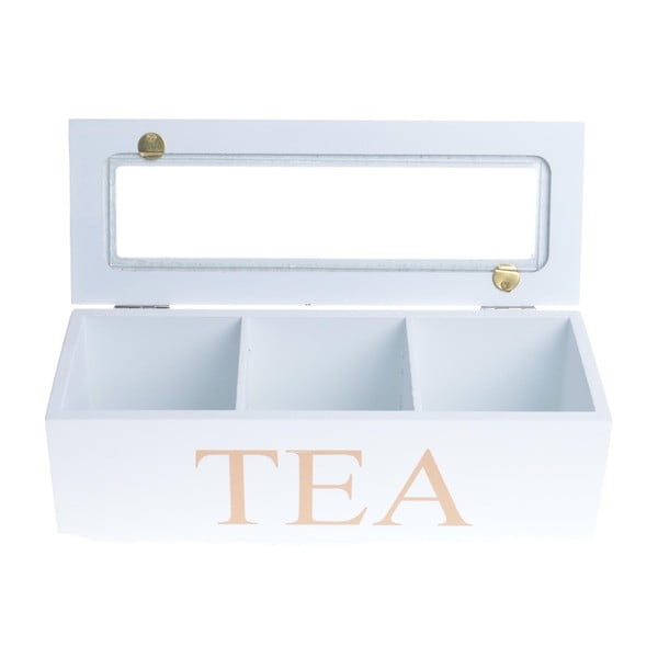Cutie de lemn pentru ceai Ewax Tea Box, 21,8 x 20 cm