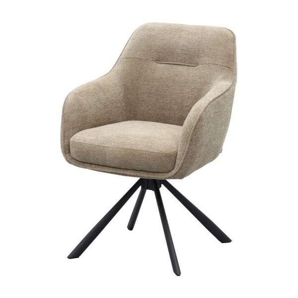 Scaun de living taupe cu cotiere tapițat Avola – Unique Furniture-image-2