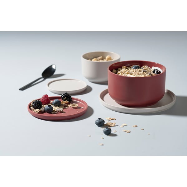 Bol servire cu capac Zone Peili, 1 l, gri închis-image-4