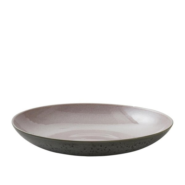 Bol de servire din ceramică și glazură interioară roz Bitz Mensa, diametru 40 cm, gri