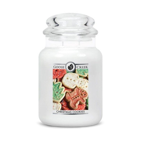 Lumânare parfumată în recipient de sticlă Goose Creek Christmas Cookies, 150 ore de ardere