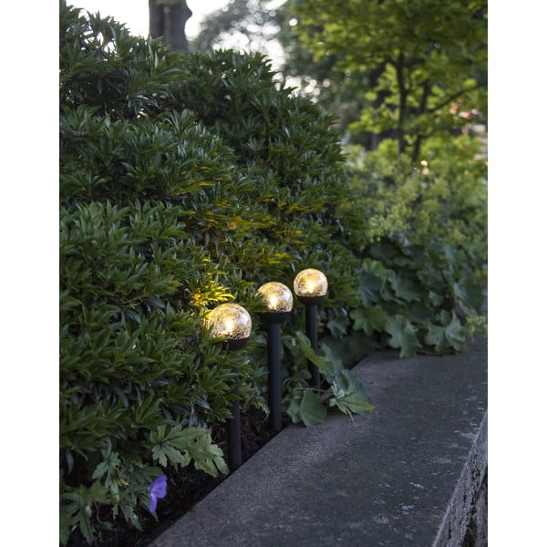 Set de 3 decorațiuni solare cu LED-uri pentru exterior Star Trading Roma, înălțime 23 cm-image-4
