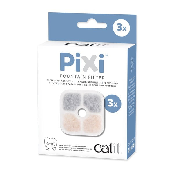 Set de filtre pentru fântână 3 buc. pentru pisici Catit Pixi – Plaček Pet Products