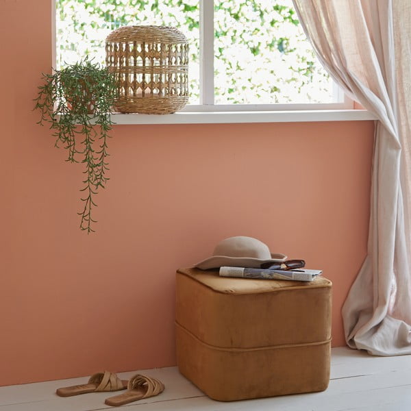 Taburet auriu cu tapițerie din catifea Kiki – Light & Living-image-4