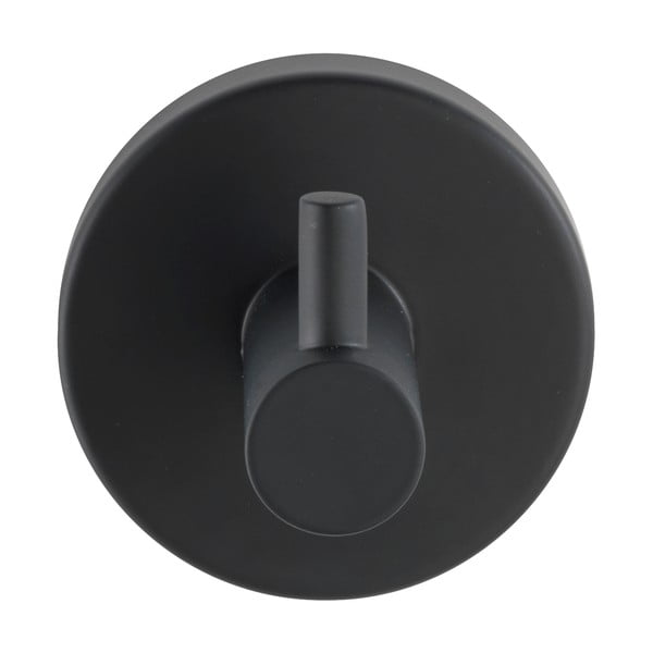 Cârlig negru mat de montat pe perete din oțel inoxidabil Bosio – Wenko-image-2