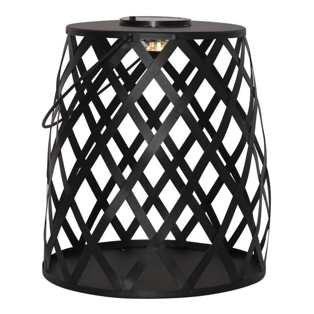 Felinar cu LED Star Trading Calabria, înălțime 28 cm, negru