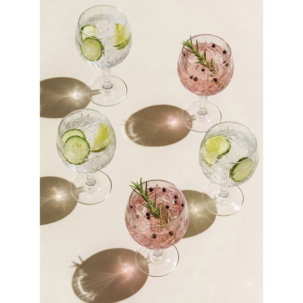 Set de pahare 4 buc. de gin 650 ml Melodia – Lyngby Glas-image-1