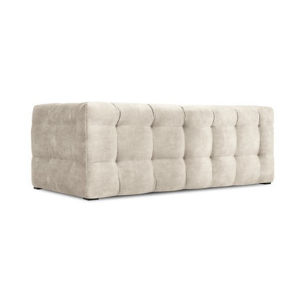 Canapea cu tapițerie din catifea Windsor & Co Sofas Vesta, 208 cm, bej-image-4