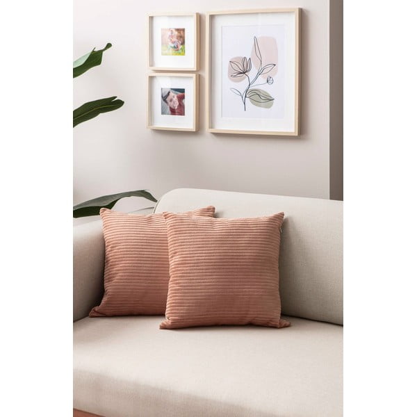 Fețe de pernă 2 buc. din catifea reiată 43x43 cm – Mioli Decor-image-3