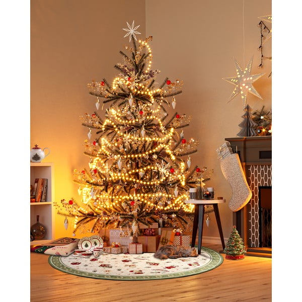 Covor verde rotund din amestec de bumbac ø 200 cm  cu model de Crăciun Toy's Delight Green Christmas – Villeroy&Boch-image-1