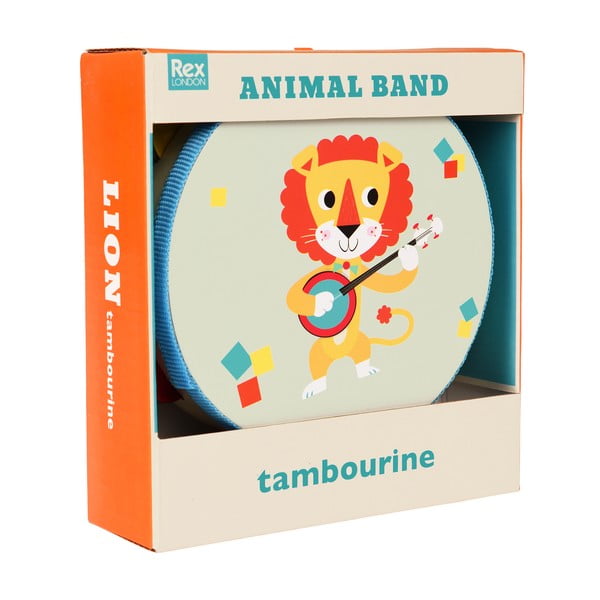 Jucărie muzicală Tambourine Animal Band – Rex London