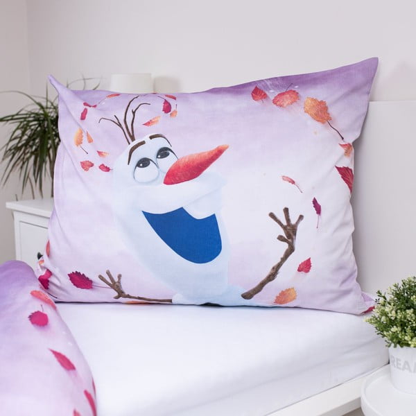 Lenjerie de pat pentru copii din bumbac pentru pat de o persoană 140x200 cm Frozen "Sky" – Jerry Fabrics-image-3