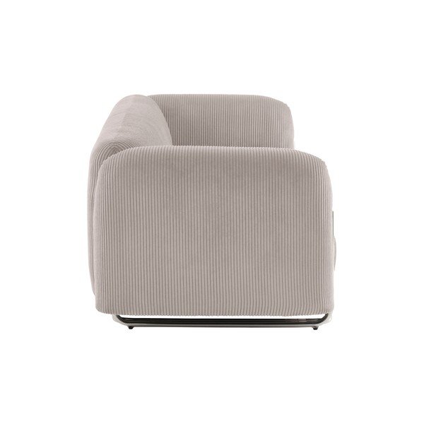 Canapea grej cu tapițerie din catifea reiată  234 cm Everman – Jotex-image-2