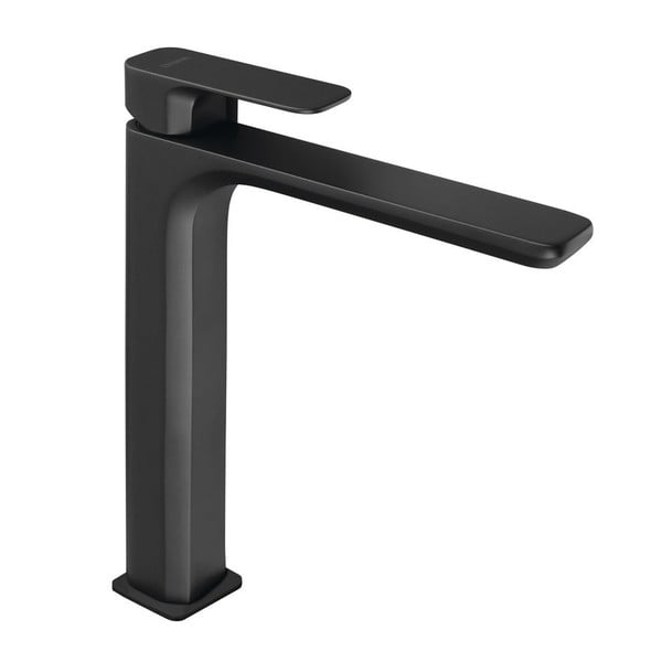 Baterie negru-mat pentru chiuvetă înaltă Spy – Sapho