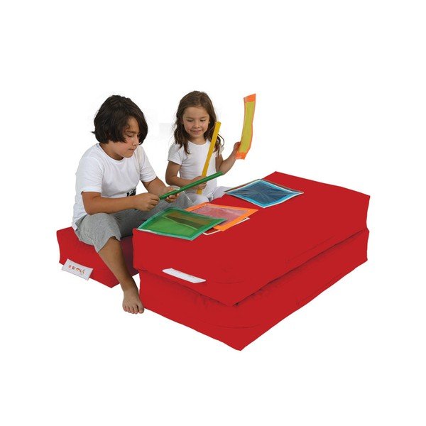 Canapea pentru copii roșie 100 cm Nier – Floriane Garden-image-3