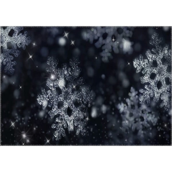 Covor Vitaus Christmas Period BW Snowflake, 50 x 80 cm