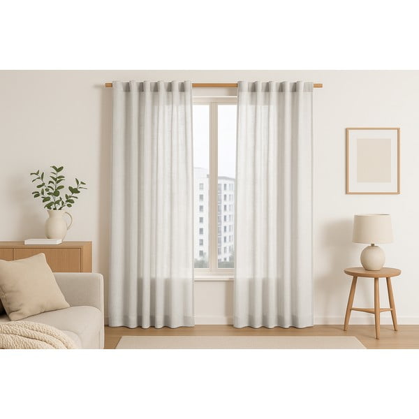 Draperie crem 140x270 cm Valeta – Restilo-image-1