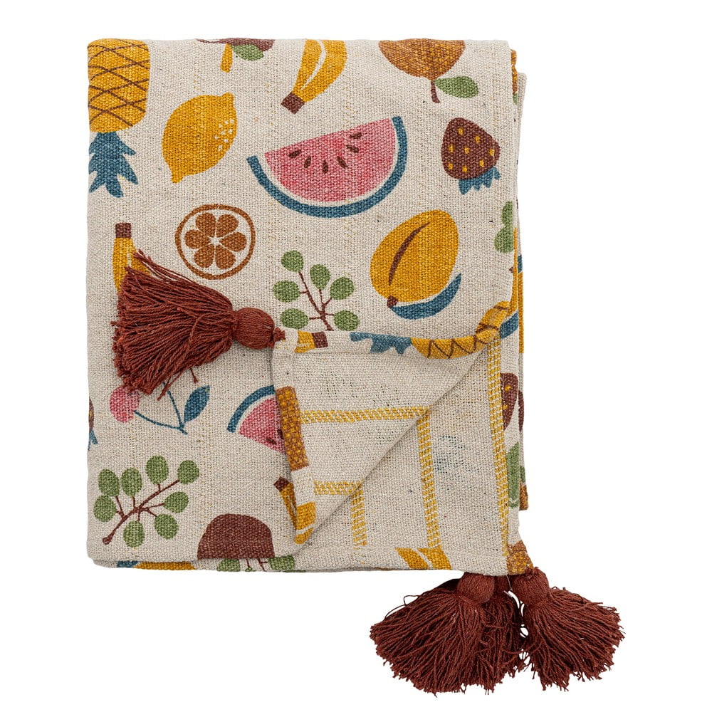 Pătură pentru copii din bumbac reciclat 130x160 cm Fruitta – Bloomingville Mini