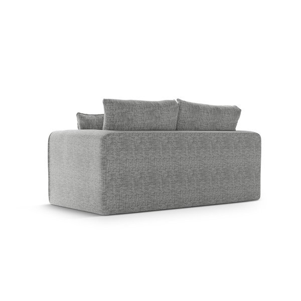 Canapea gri deschis extensibilă 158 cm Lido – Micadoni -image-3