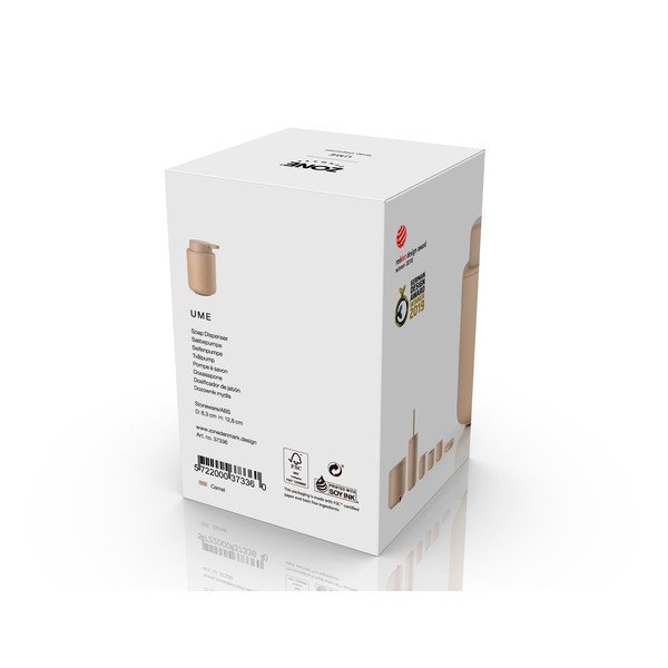 Dozator de săpun lichid bej din gresie ceramică 250 ml Ume – Zone-image-4