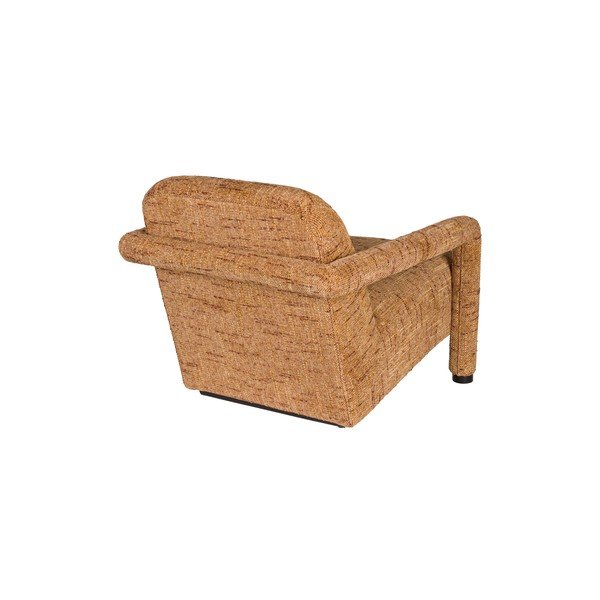 Fotoliu galben cu tapițerie din chenille Kent – Dutchbone-image-4