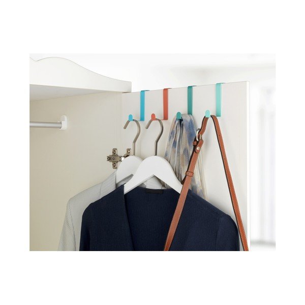 Set 4 cârlige suspendate Wenko Home, colorate-image-1